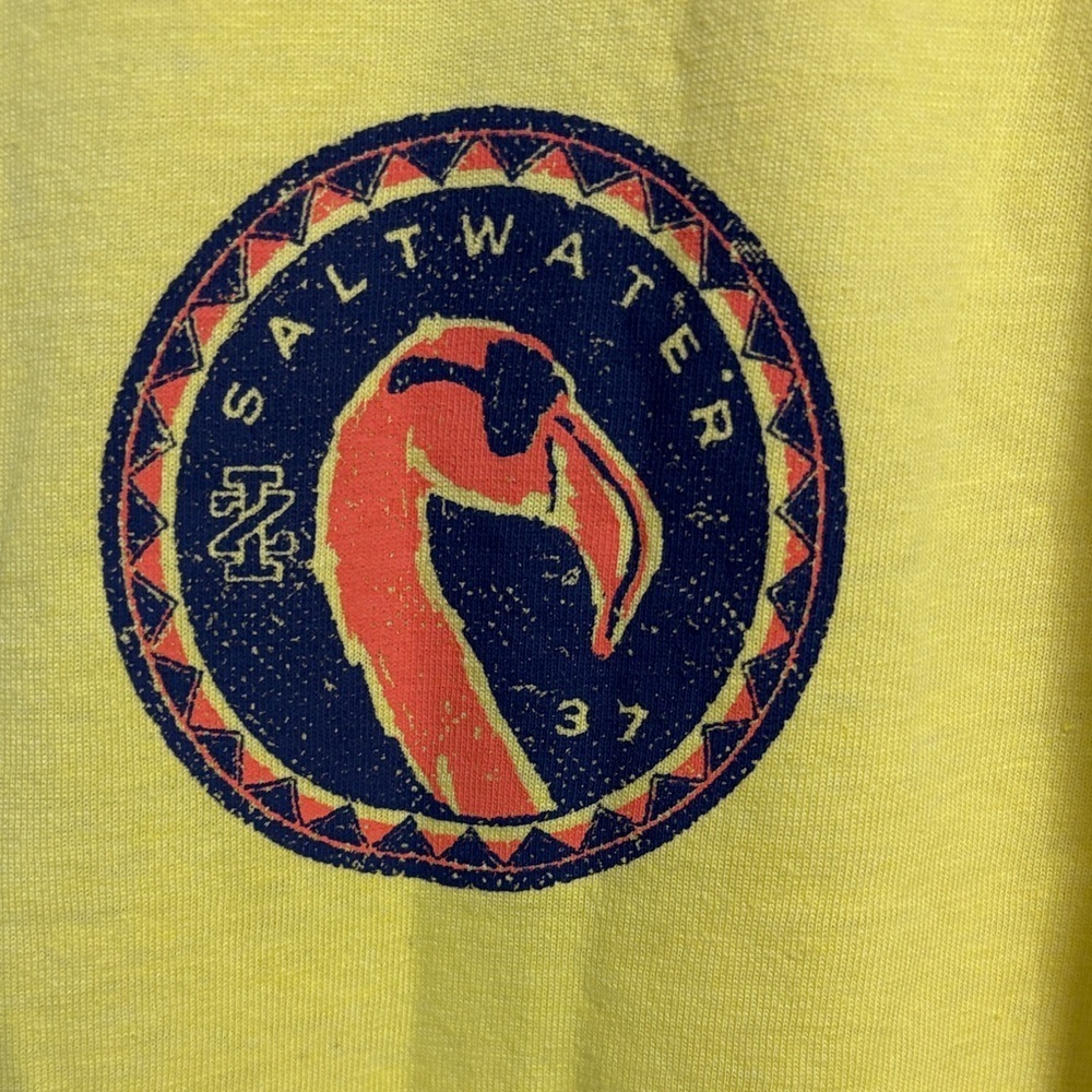 Izod Yellow Short Sleeve Tee with Emblem